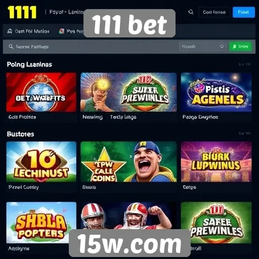 Jogos mais populares oferecidos pela 111 bet